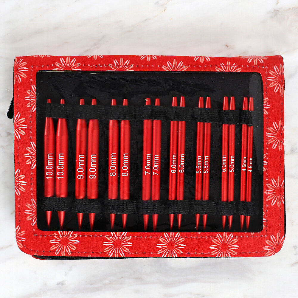 Loren Lux Değiştirilebilir Misinalı Şiş Seti-Kırmızı